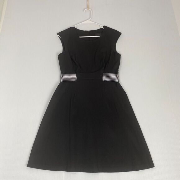 Annected Apparel Women's Black Mini Dress Sleeveless Zipper Size 10 Petite - Picture 13 of 13